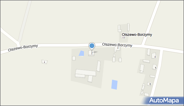 Olszewo-Borzymy, Olszewo-Borzymy, 2, mapa Olszewo-Borzymy