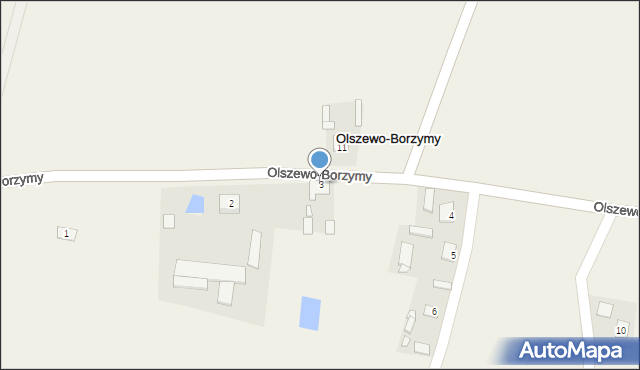 Olszewo-Borzymy, Olszewo-Borzymy, 3, mapa Olszewo-Borzymy