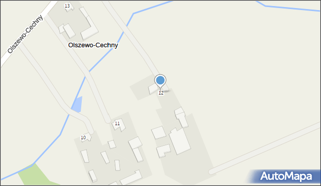 Olszewo-Cechny, Olszewo-Cechny, 12, mapa Olszewo-Cechny