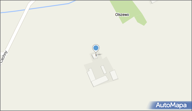 Olszewo-Cechny, Olszewo-Cechny, 9, mapa Olszewo-Cechny