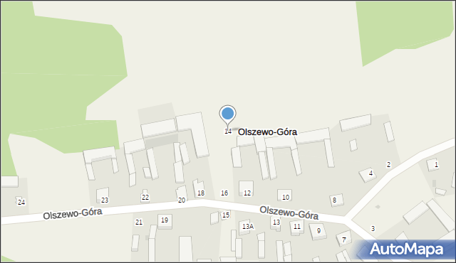 Olszewo-Góra, Olszewo-Góra, 14, mapa Olszewo-Góra