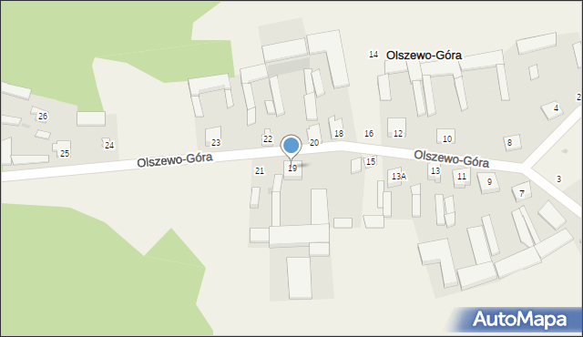 Olszewo-Góra, Olszewo-Góra, 19, mapa Olszewo-Góra