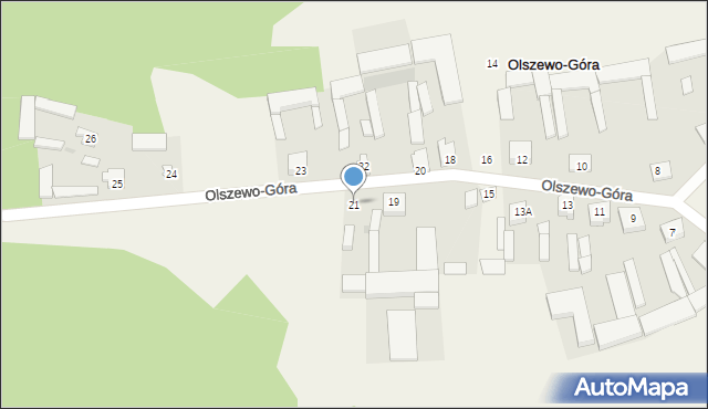 Olszewo-Góra, Olszewo-Góra, 21, mapa Olszewo-Góra