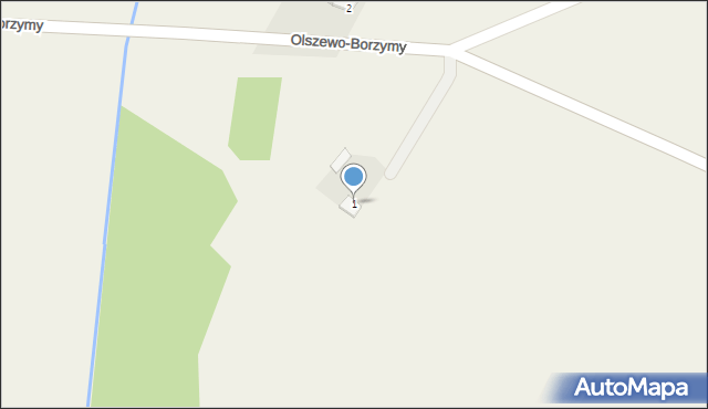 Olszewo-Grzymki, Olszewo-Grzymki, 1, mapa Olszewo-Grzymki