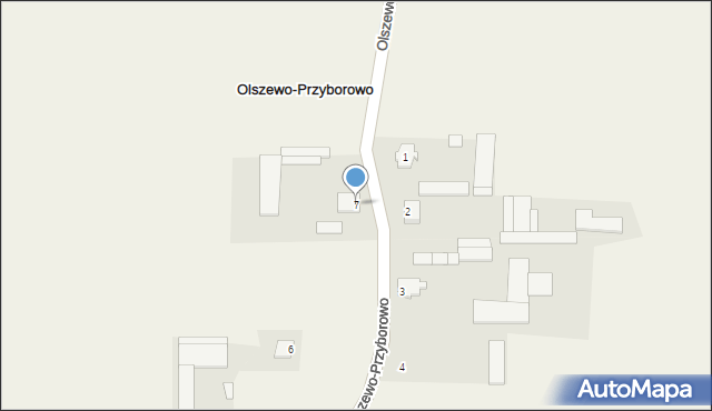 Olszewo-Przyborowo, Olszewo-Przyborowo, 7, mapa Olszewo-Przyborowo