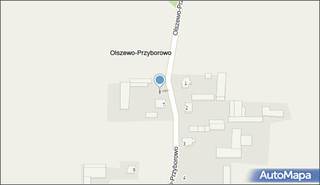 Olszewo-Przyborowo, Olszewo-Przyborowo, 8, mapa Olszewo-Przyborowo