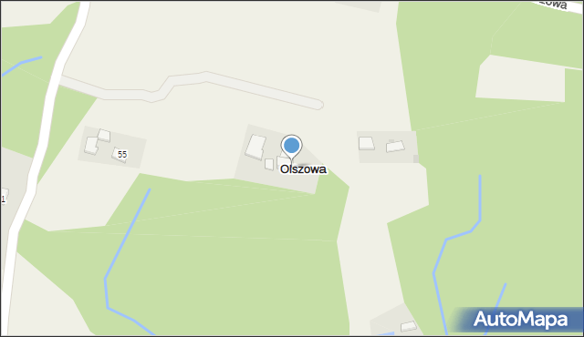 Olszowa, Olszowa, 29, mapa Olszowa