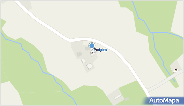 Olszowa, Olszowa, 65, mapa Olszowa