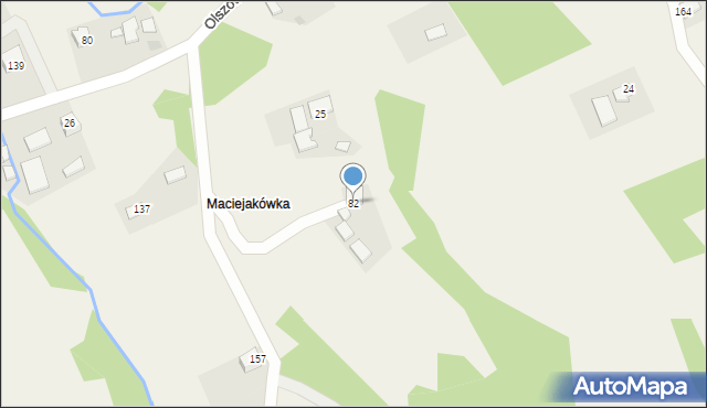 Olszowa, Olszowa, 82, mapa Olszowa