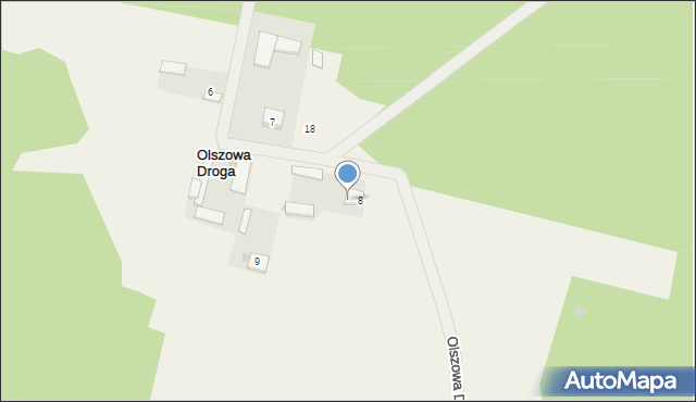 Olszowa Droga, Olszowa Droga, 9, mapa Olszowa Droga