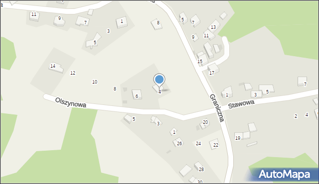 Olszowice, Olszynowa, 4, mapa Olszowice