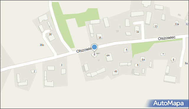 Olszowiec, Olszowiec, 4, mapa Olszowiec