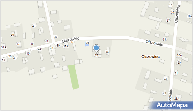 Olszowiec, Olszowiec, 35, mapa Olszowiec