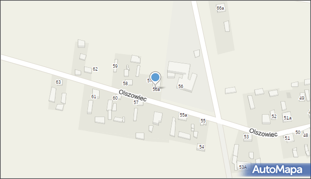 Olszowiec, Olszowiec, 56a, mapa Olszowiec