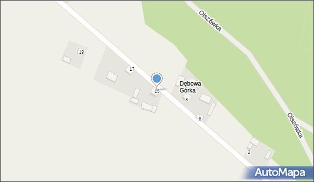 Olszówka, Olszówka, 15, mapa Olszówka