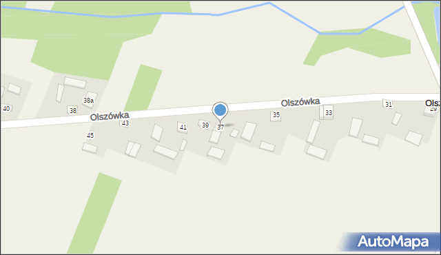 Olszówka, Olszówka, 37, mapa Olszówka