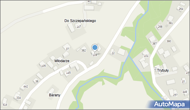 Olszówka, Olszówka, 119, mapa Olszówka