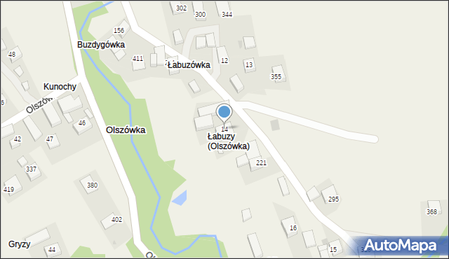 Olszówka, Olszówka, 14, mapa Olszówka