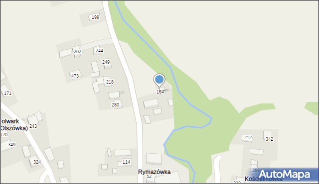 Olszówka, Olszówka, 164, mapa Olszówka