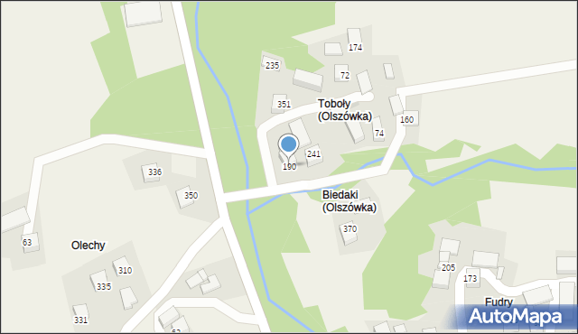 Olszówka, Olszówka, 190, mapa Olszówka