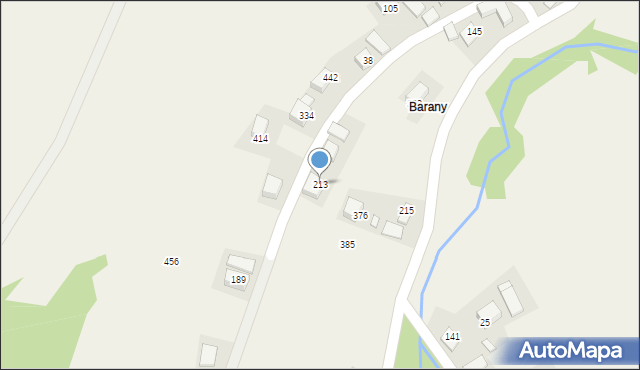 Olszówka, Olszówka, 213, mapa Olszówka