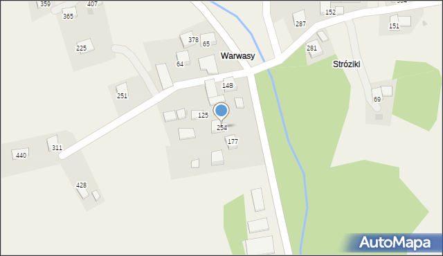 Olszówka, Olszówka, 254, mapa Olszówka