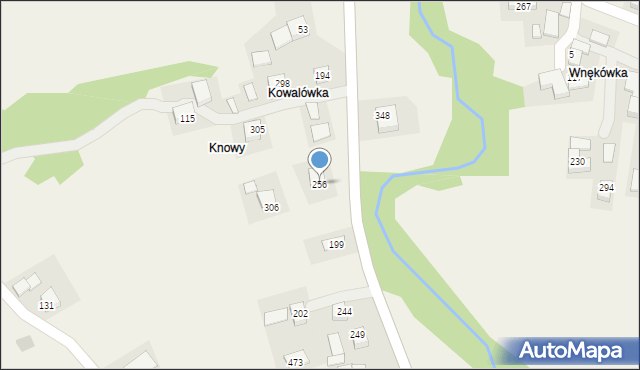 Olszówka, Olszówka, 256, mapa Olszówka