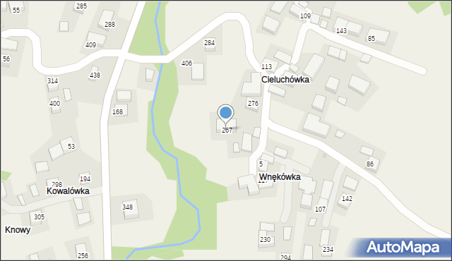 Olszówka, Olszówka, 267, mapa Olszówka