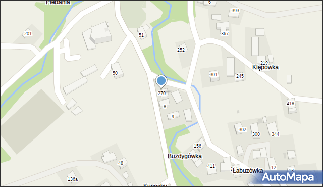 Olszówka, Olszówka, 270, mapa Olszówka