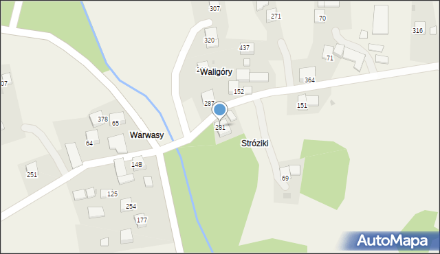 Olszówka, Olszówka, 281, mapa Olszówka