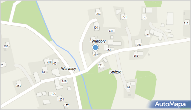 Olszówka, Olszówka, 287, mapa Olszówka