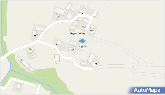 Olszówka, Olszówka, 313, mapa Olszówka