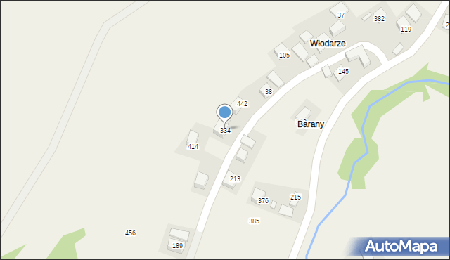 Olszówka, Olszówka, 334, mapa Olszówka