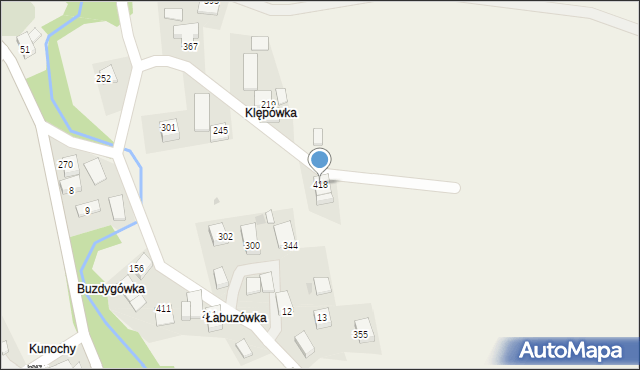 Olszówka, Olszówka, 418, mapa Olszówka