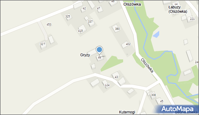 Olszówka, Olszówka, 44, mapa Olszówka