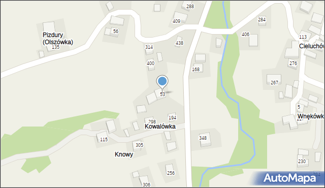 Olszówka, Olszówka, 53, mapa Olszówka