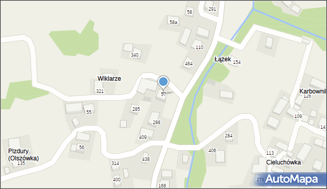 Olszówka, Olszówka, 57, mapa Olszówka