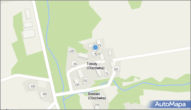 Olszówka, Olszówka, 72, mapa Olszówka