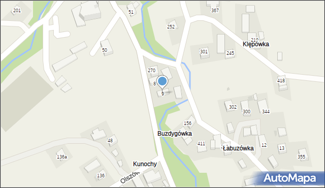 Olszówka, Olszówka, 9, mapa Olszówka