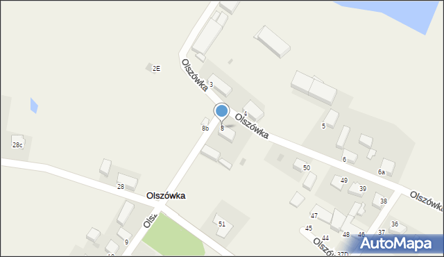 Olszówka, Olszówka, 8, mapa Olszówka