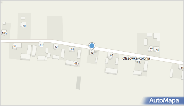 Olszówka, Olszówka, 64, mapa Olszówka