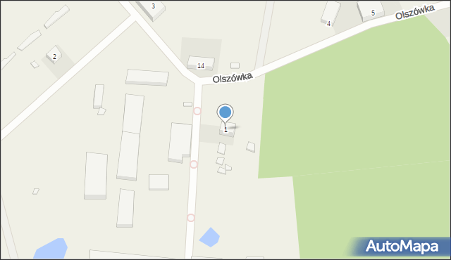 Olszówka, Olszówka, 1, mapa Olszówka