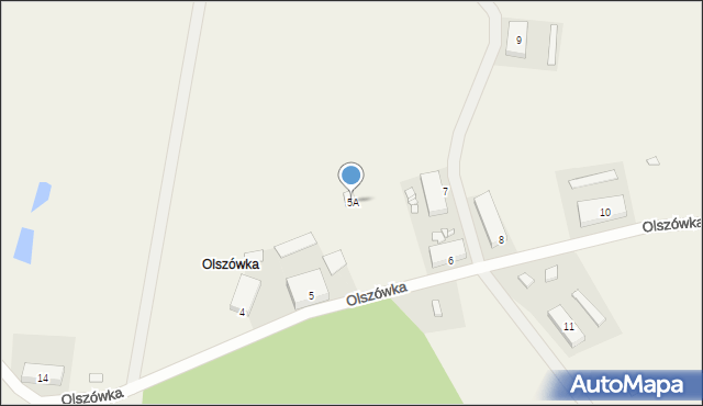 Olszówka, Olszówka, 5A, mapa Olszówka