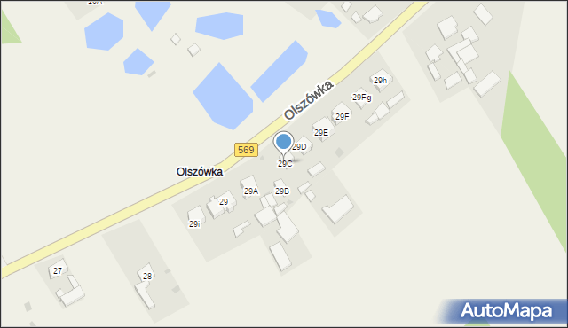 Olszówka, Olszówka, 29C, mapa Olszówka