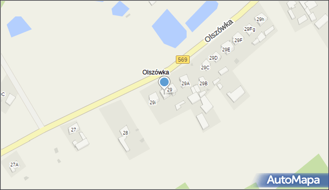 Olszówka, Olszówka, 29j, mapa Olszówka