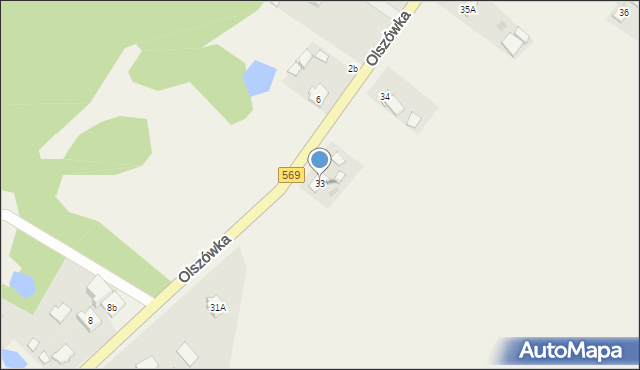 Olszówka, Olszówka, 33, mapa Olszówka