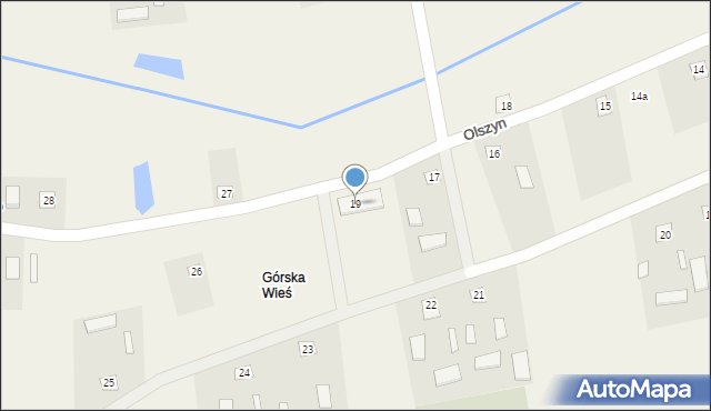 Olszyn, Olszyn, 19, mapa Olszyn