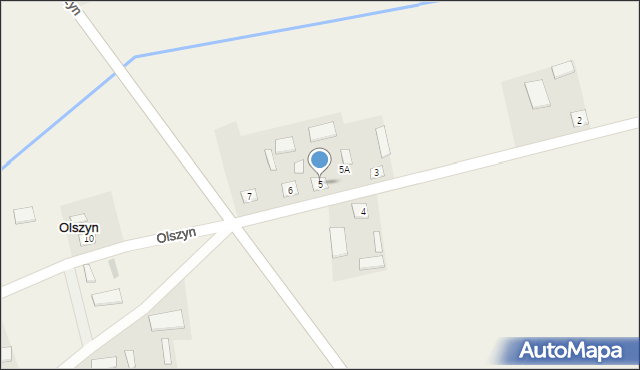 Olszyn, Olszyn, 5, mapa Olszyn