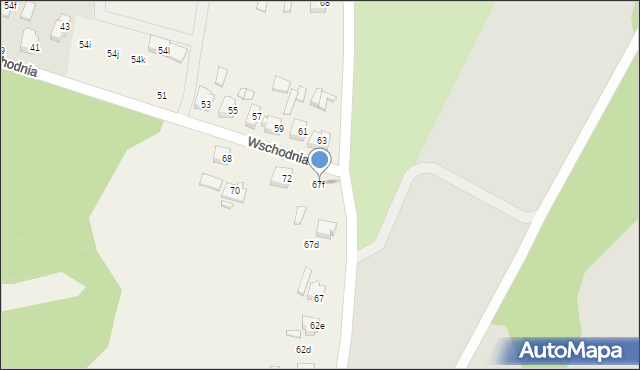 Olszyna, Olszyna, 67f, mapa Olszyna