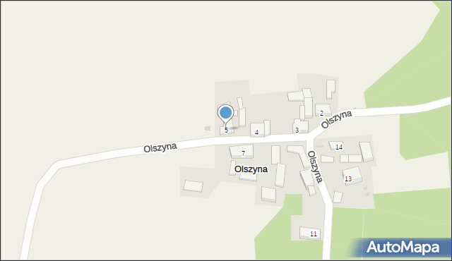 Olszyna, Olszyna, 5, mapa Olszyna